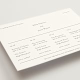 "Tuscany" - Wedding Weekend Itinerary Cards in Ink by Blustery August - Detail