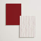 "Handwritten" - Wedding Weekend Itinerary Cards in Wine by Cass Loh - Back of Card Options