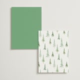 "Plain Air" - Wedding Weekend Itinerary Cards in Meadow by Petra Kern - Back of Card Options