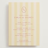 "palmetto" - Wedding Weekend Itinerary Cards in Lemon by Ellen Schlegelmilch - Front