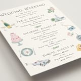 "Journey of the Day" - Wedding Weekend Itinerary Cards in Porcelain by frau brandt - Detail