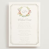 "Chelsea" - Wedding Weekend Itinerary Cards in Hibiscus by Everett Paper Goods - Front