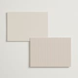 "Mirin" - Wedding Weekend Itinerary Cards in Linen by Kate Ahn - Back of Card Options