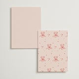 "Cheers to Love" - Wedding Weekend Itinerary Cards in Scarlet by Cass Loh - Back of Card Options