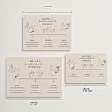 "Wedding Sketches" - Wedding Weekend Itinerary Cards in Eggnog by Baumbirdy - Formats Available