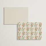 "Garden Heirloom" - Wedding Weekend Itinerary Cards in Garden by Elly - Back of Card Options