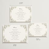 "flowering arch" - Wedding Weekend Itinerary Cards in Sage by Lori Wemple - Formats Available
