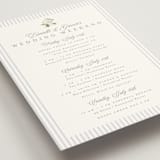 "Ocean Point" - Wedding Weekend Itinerary Cards in Sky by Everett Paper Goods - Detail