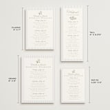 "Ocean Point" - Wedding Weekend Itinerary Cards in Sky by Everett Paper Goods - Formats Available