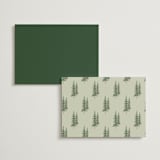 "Whispering Pines" - Wedding Weekend Itinerary Cards in Forest by Elly - Back of Card Options