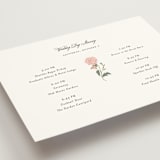 "botanical cameo" - Wedding Weekend Itinerary Cards in Swan by Lori Wemple - Detail