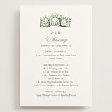 "gates and pillars" - Wedding Weekend Itinerary Cards in Sap by Becky Nimoy - Front