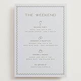"callum" - Wedding Weekend Itinerary Cards in Lavender by Ellen Schlegelmilch - Front