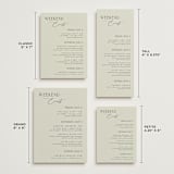 "Scripted Initials" - Wedding Weekend Itinerary Cards in Spring by Kelly Schmidt - Formats Available