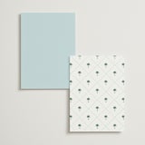"Palm Stripes" - Wedding Weekend Itinerary Cards in Low Tide by Susan Zinader - Back of Card Options