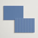 "Amalfi Blue" - Wedding Weekend Itinerary Cards in Blue Mist by Design Lotus - Back of Card Options