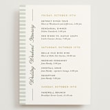 "Penumbra" - Wedding Weekend Itinerary Cards in Garden by Snow and Ivy - Front