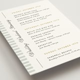 "Penumbra" - Wedding Weekend Itinerary Cards in Garden by Snow and Ivy - Detail