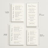 "Penumbra" - Wedding Weekend Itinerary Cards in Garden by Snow and Ivy - Formats Available
