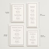 "Engraved names" - Wedding Weekend Itinerary Cards in Burgundy by Stacey Meacham - Formats Available