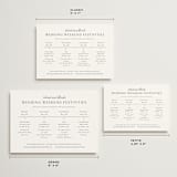 "Ariah" - Wedding Weekend Itinerary Cards in French Blue by Jennifer Postorino - Formats Available