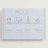 "Hydrangea Vines" - Wedding Weekend Itinerary Cards in Coastal by Madhvi Samimi - Front