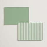 "Romantic Garden" - Wedding Weekend Itinerary Cards in Mint by Melinda Denison - Back of Card Options