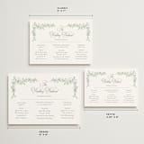 "Romantic Garden" - Wedding Weekend Itinerary Cards in Mint by Melinda Denison - Formats Available