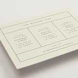 "Nonnette" - Wedding Weekend Itinerary Cards in Vanilla by Blustery August - Detail