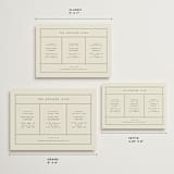 "Nonnette" - Wedding Weekend Itinerary Cards in Vanilla by Blustery August - Formats Available