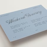 "Cheers" - Wedding Weekend Itinerary Cards in Sky by Blustery August - Detail