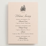 "Arboretum" - Wedding Weekend Itinerary Cards in Almond by Morgan Kendall - Front