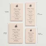 "Arboretum" - Wedding Weekend Itinerary Cards in Almond by Morgan Kendall - Formats Available