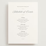 "Together Always" - Wedding Weekend Itinerary Cards in Chiffon by Eric Clegg - Front
