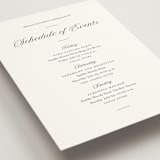 "Together Always" - Wedding Weekend Itinerary Cards in Chiffon by Eric Clegg - Detail