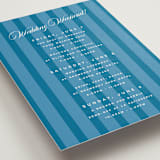 "The Emma" - Wedding Weekend Itinerary Cards in Cerulean by Kristie Kern - Detail