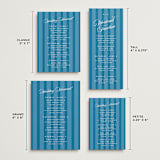 "The Emma" - Wedding Weekend Itinerary Cards in Cerulean by Kristie Kern - Formats Available