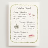 "Barolo" - Wedding Weekend Itinerary Cards in Deep Blush by Pati Cascino - Front