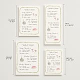 "Barolo" - Wedding Weekend Itinerary Cards in Deep Blush by Pati Cascino - Formats Available