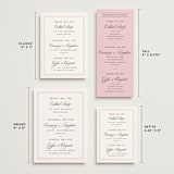 "Nola" - Wedding Weekend Itinerary Cards in Peony by Megan Davis - Formats Available