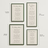 "Emerson" - Wedding Weekend Itinerary Cards in Evergreen by Kelly Watkins - Formats Available