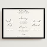 "Hotel" - Wedding Weekend Itinerary Cards in Ivory by Studio Suku - Front