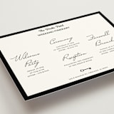 "Hotel" - Wedding Weekend Itinerary Cards in Ivory by Studio Suku - Detail