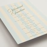 "Gilmore" - Wedding Weekend Itinerary Cards in Sky by Kristie Kern - Detail