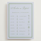 "Botanical Garden" - Wedding Weekend Itinerary Cards in Ocean by Sherley Ferreira - Front