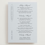 "plans" - Wedding Weekend Itinerary Cards in Dusty Blue by Inkblot Design - Front