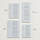 "plans" - Wedding Weekend Itinerary Cards in Dusty Blue by Inkblot Design - Formats Available