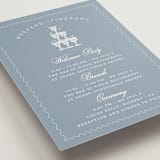 "Coastal Breeze" - Wedding Weekend Itinerary Cards in Blue Ocean by Sherley Ferreira - Detail