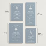 "Coastal Breeze" - Wedding Weekend Itinerary Cards in Blue Ocean by Sherley Ferreira - Formats Available