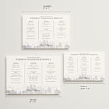 "Boston Toile" - Wedding Weekend Itinerary Cards in Marine by Jenna Holcomb - Formats Available